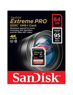 CARTE MEMOIRE SDXC - EXTREME PRO - 64GB - 95MB/S - SANDISK