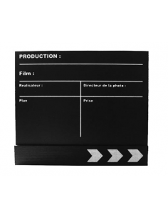 End Film black clapboard 165x130mm