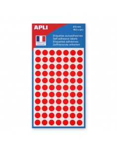 GOMETTES 8MM ROUGE 5 PLANCHES - AGIPA