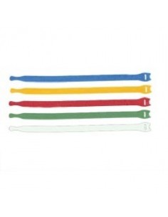 VELCRO ATTACHE CABLE 5 COUL. 20x300mm